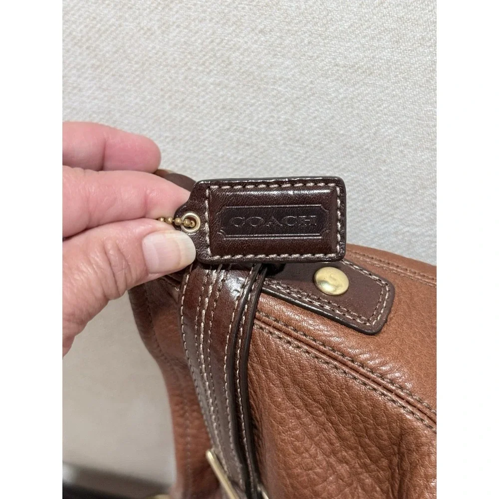 COACH Vintage Hampton‎ Horsebit Burnished Leather Ergo Bag